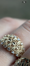 Anillo 10 k con circonia