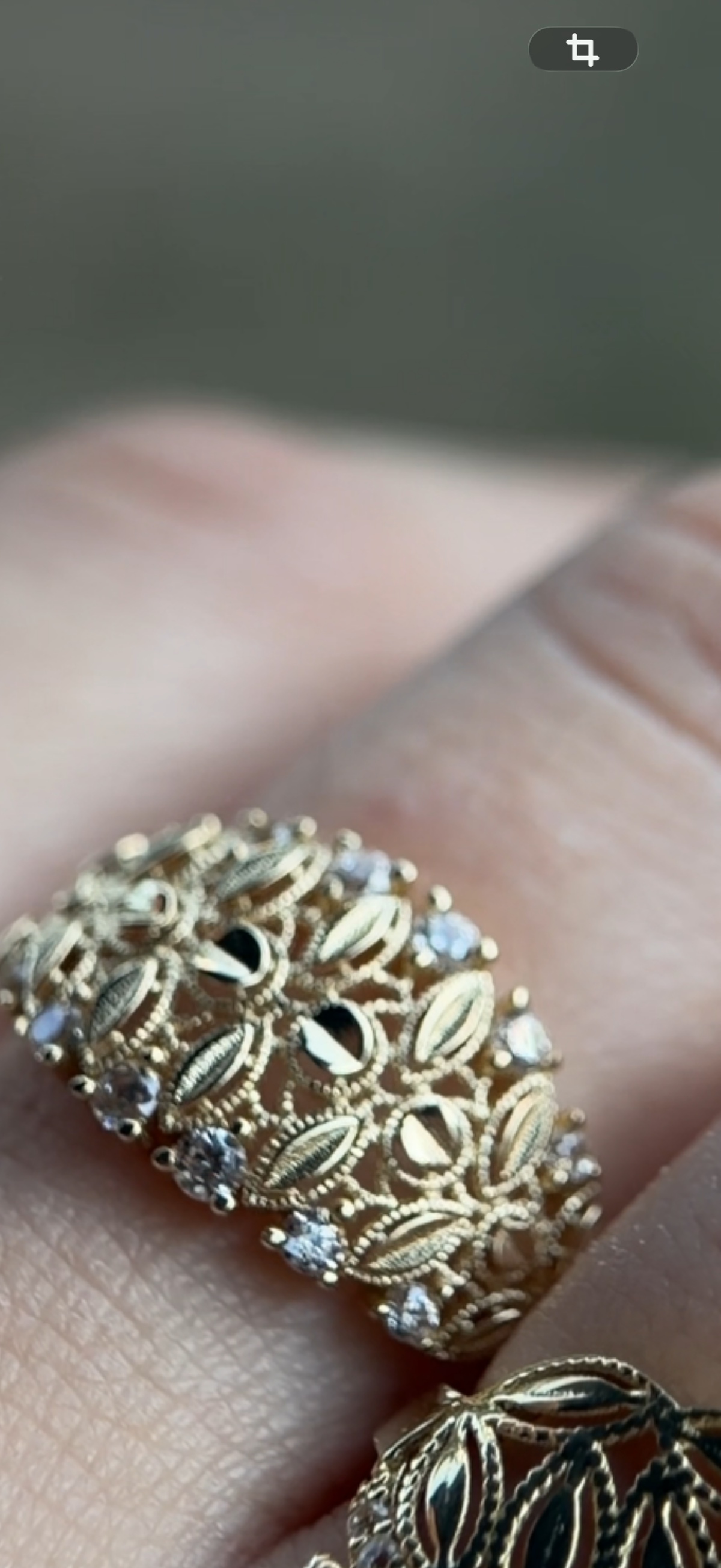 Anillo 10 k con circonia