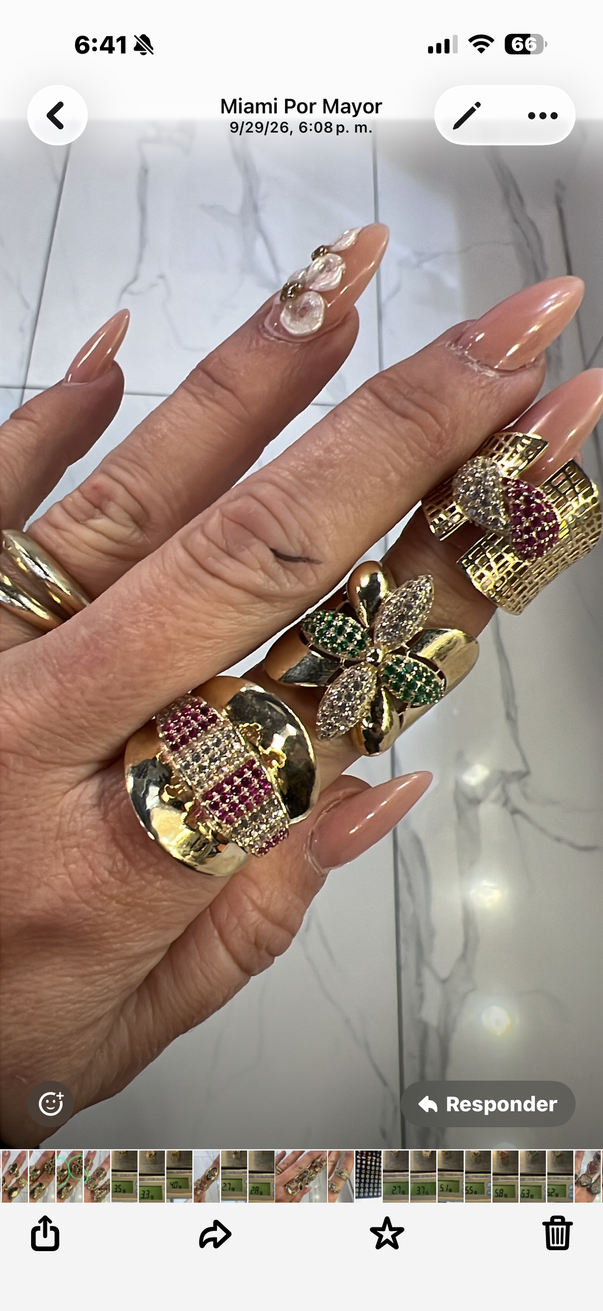Anillo de circonia