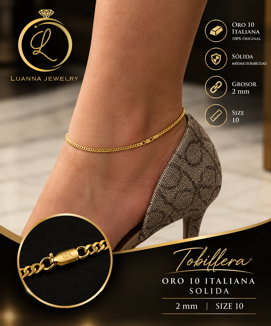 Tobillera de mujer